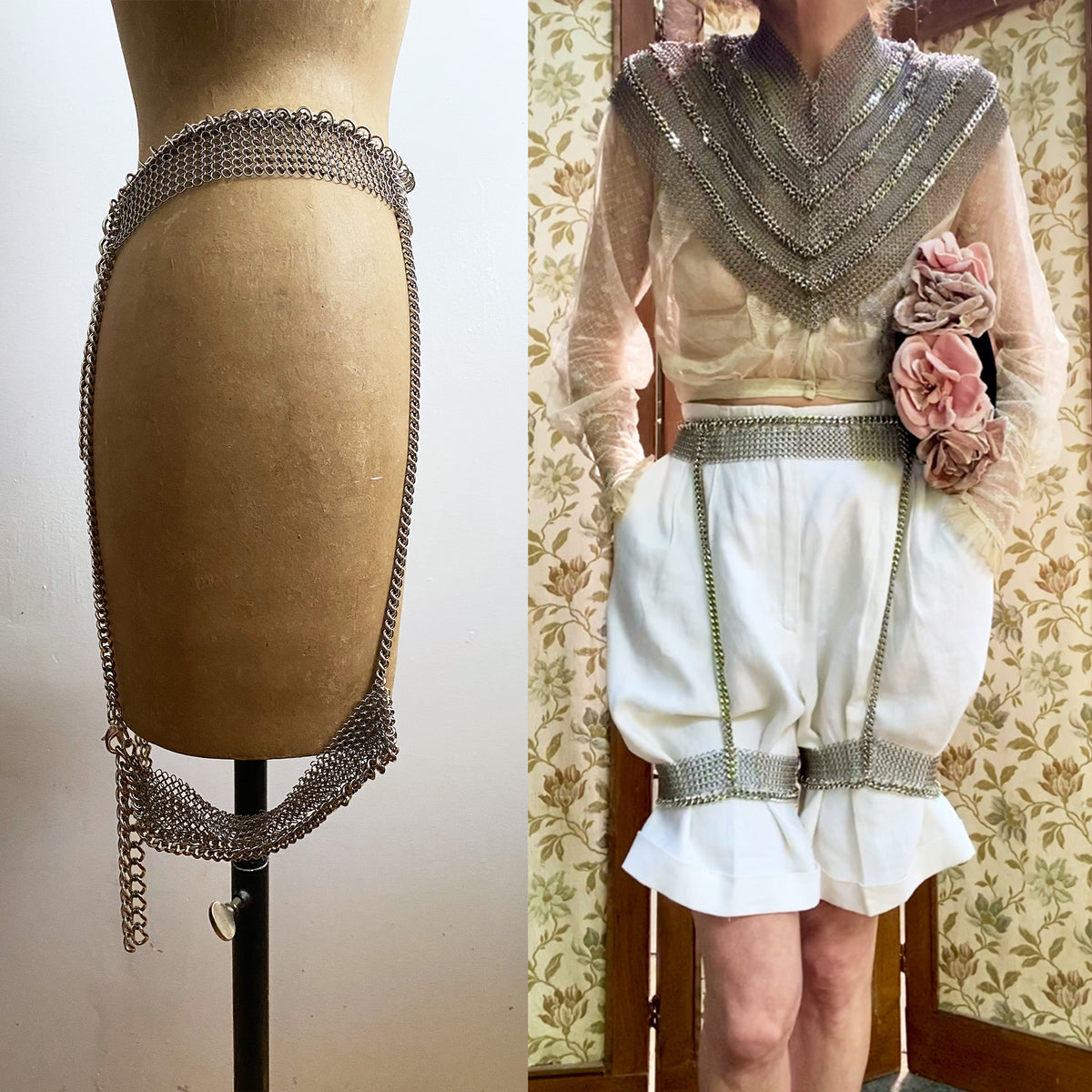 Falconiere Chainmail Girdle Chain Garter Belt Falconiere Shop