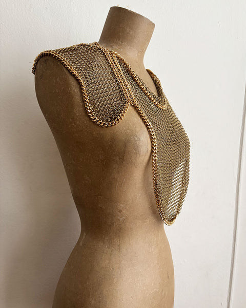 Falconiere Brass Chemisette - Chainmail Breastplate Vest - made to order 3 - 6 weeks