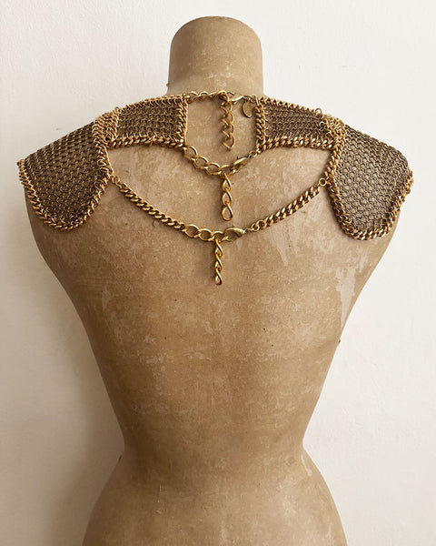 Falconiere Brass Chemisette - Chainmail Breastplate Vest - made to order 3 - 6 weeks