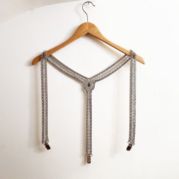 Custom for sydney_for_sure Falconiere Brass Suspenders - Chainmail Metal Braces - Made to Order 3 - 6 weeks