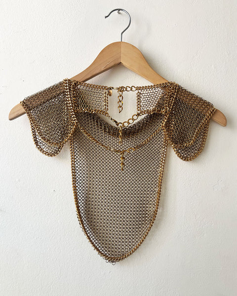 Falconiere Brass Chemisette - Chainmail Breastplate Vest - made to order 3 - 6 weeks