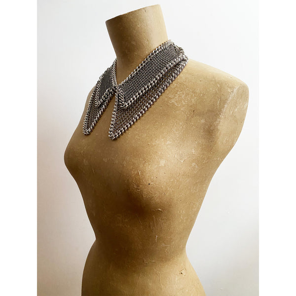 Falconiere Dagger Collar - Two Layer Chainmail Necklace Made to Order 3-6 weeks