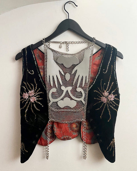 Falconiere Hand Corset - Leather Chainmail Vest - Made to Order in 3-6 weeks